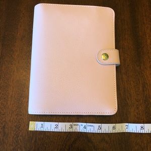 Kikki K personal size pink ring planner